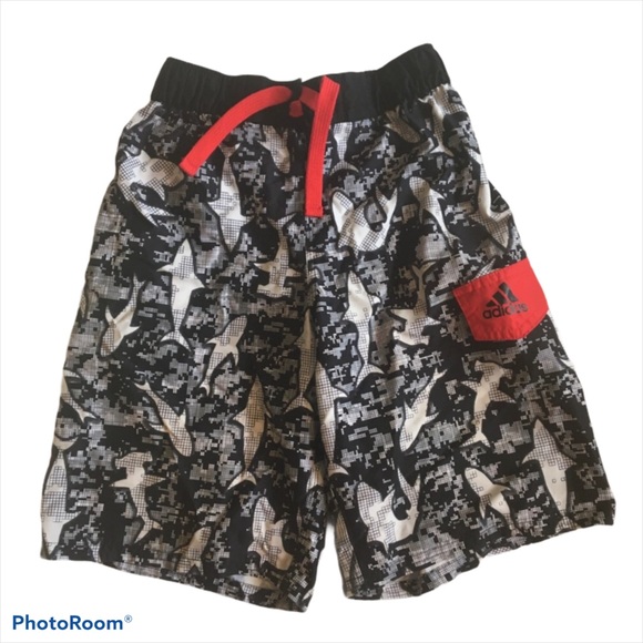 GUC adidas Shark Swim Shorts - Picture 1 of 6